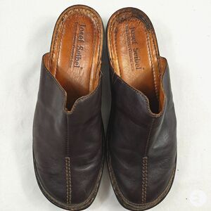 Women's Josef Seibel Leather Slip On Clog Comfort Shoes US Size 9.5